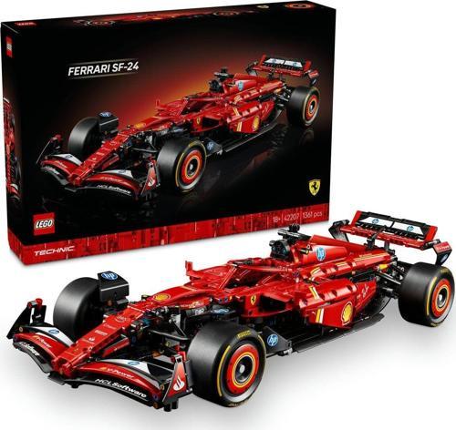 ® Technic Ferrari Sf-24 F1 Araba 42207 - Yetişkinler İçin Yarış Arabası Yapım Seti (1361 Parça)