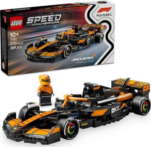 ® Speed Champions Mclaren F1® Team Mcl38 Yarış Arabası 77251 - 10+ Oyuncak Yapım Seti(269 Parça)