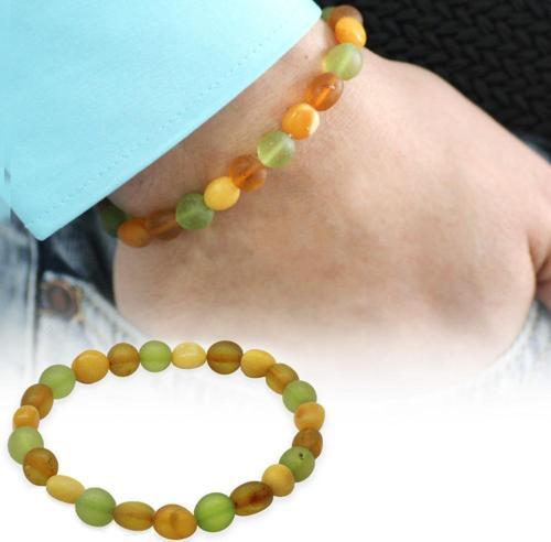 Mat Pastel Renk Natural Form Doğal Damla Kehribar Erkek Bileklik