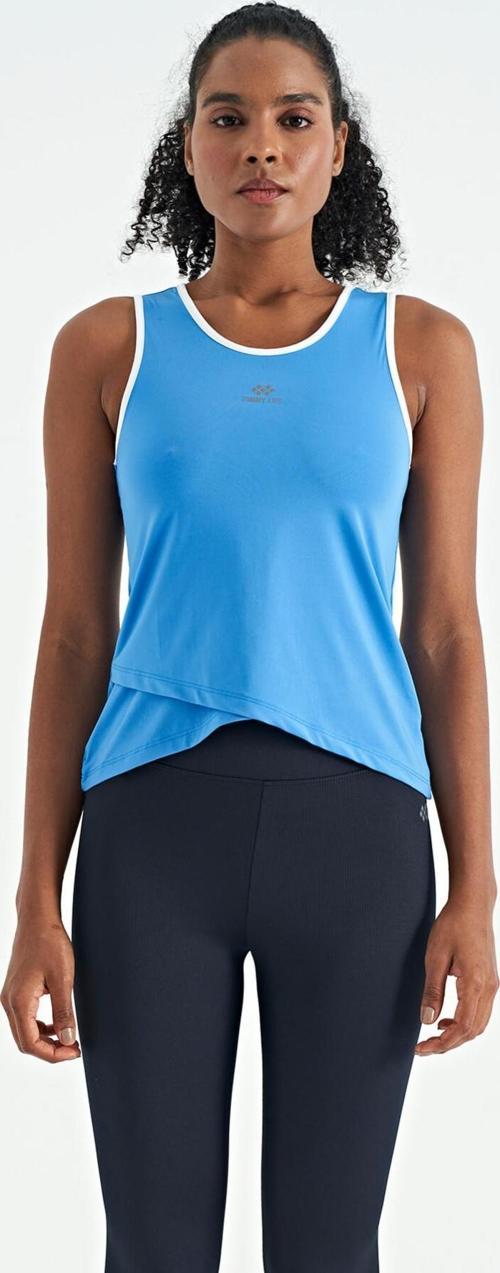 Saks Logo Baskılı Biye Şeritli Standart Kalıp Kadın Spor Atlet - 97255