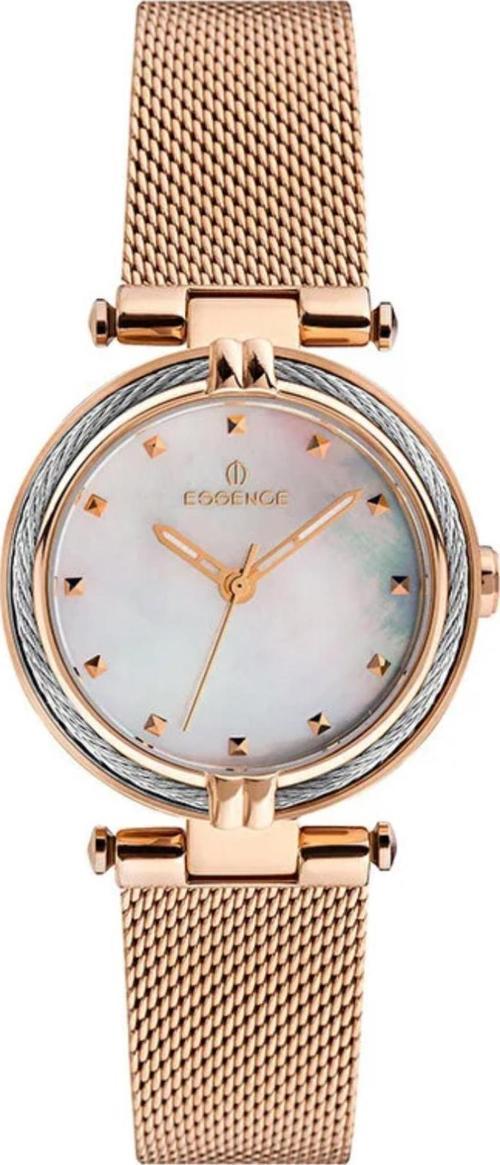 ES6659FE.420 ROSE GOLD SEDEF KADRAN SU GEÇİRMEZ ÇELİK HASIR KADIN KOL SAATİ