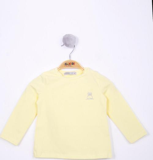 Toontoy Kız Bebek Göğsü Nakışlı T-Shirt