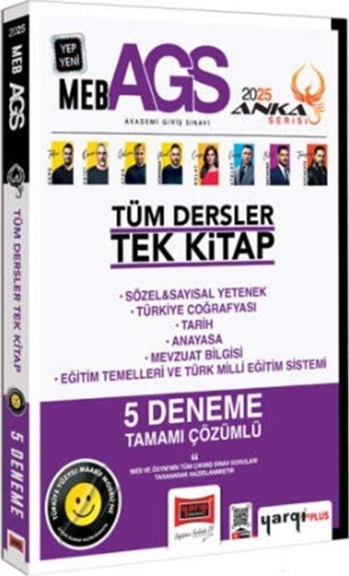 Yargı 2025 MEB-AGS Tüm Dersler Tek Kitap 5 Deneme Çözümlü Anka Serisi Yargı Yayınları