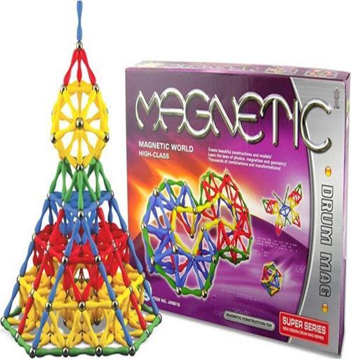 130 Parçalı Magnetic Çubuk Ve Top Oyun Seti