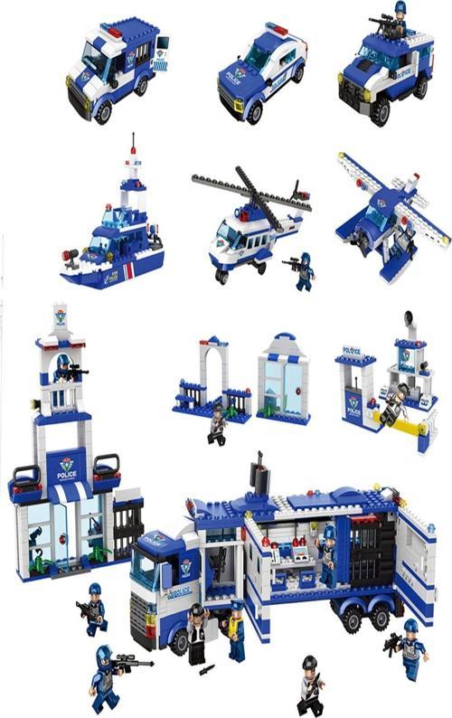 Polis Istasyon Yapboz Seti 1122 Parça Puzzle Çocuk Oyun Seti