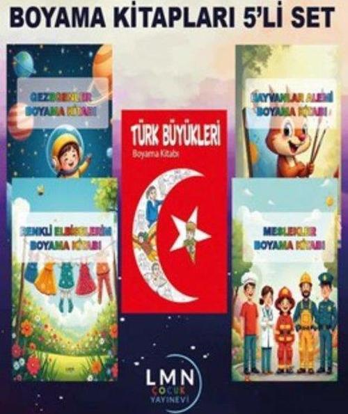 Boyama Kitapları Seti - 5 Kitap Takım