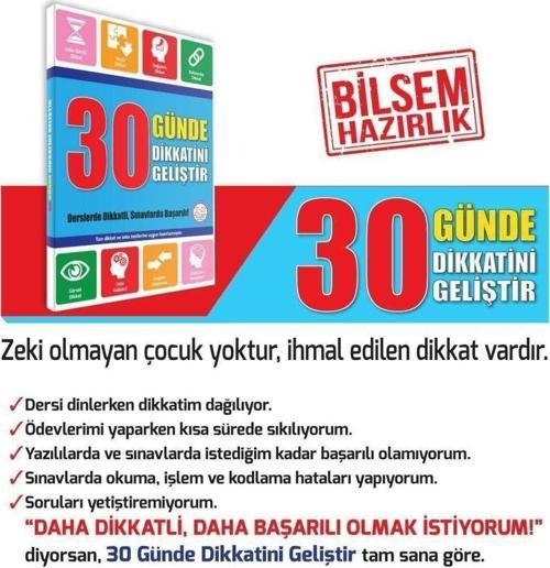 Yükselen Zeka 30 Günde Dikkatini Geliştir 6-12 Yaş