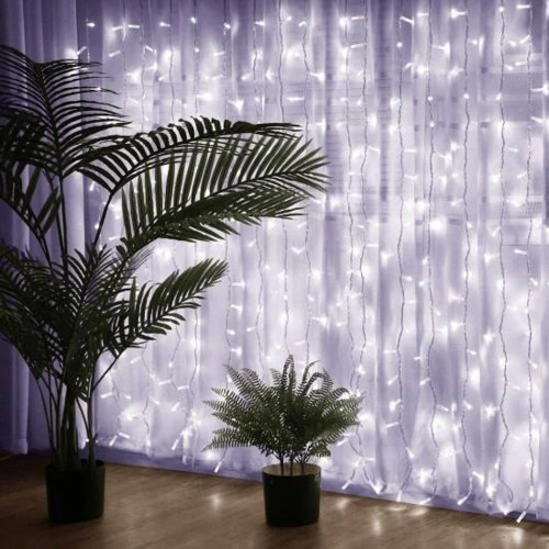 Perde Süsleme Ledi 240 Led 3 Mt Beyaz 12 Kollu 3500k
