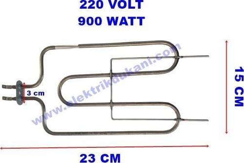 IZGARA REZİSTANSI 900W 220V FLANŞLI 6,5 ? Cr-Ni