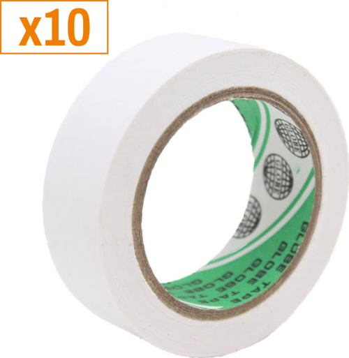 0.13mmx19mmx10 Yds No.210 Beyaz izole Bant (x10)