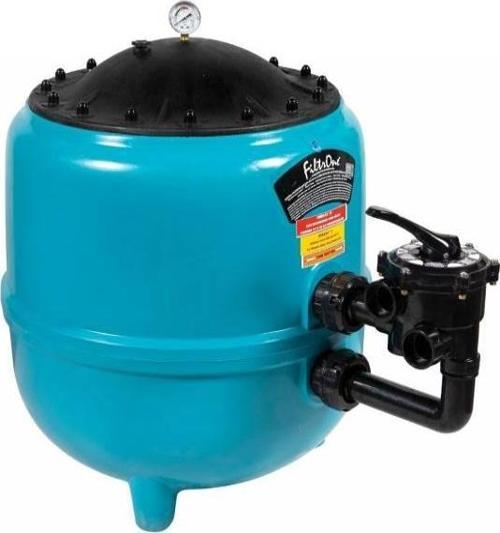 Gemaş FILTRONE L Plastik Havuz Kum Filtresi Vanalı 760 mm Geniş Kapak 22 m3/h-ToptancıyızBiz
