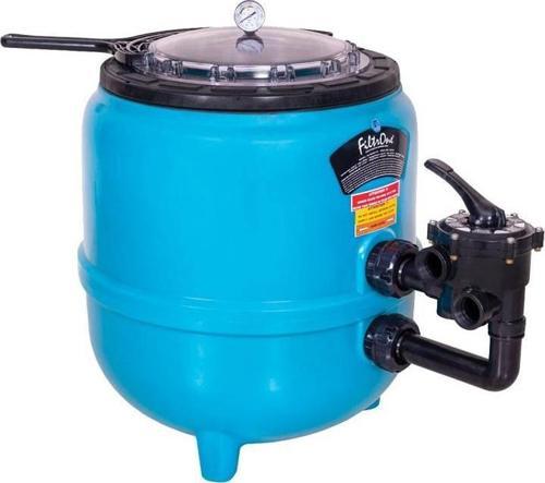 Gemaş FILTRONE LLT Plastik Havuz Kum Filtresi 1200 mm Şeffaf Geniş Kapak 64 m3/h