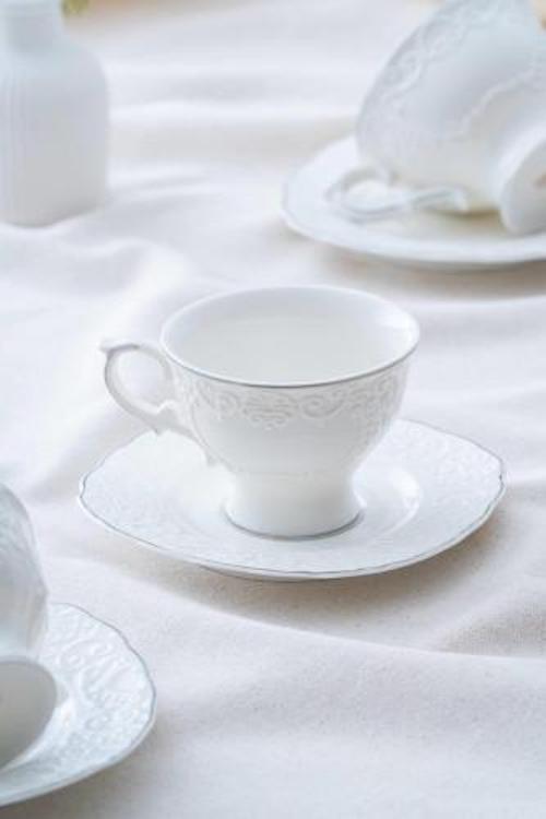Angela Silver 6 Kişilik Çay-Nescafe Fincanı Takımı SYT-06062