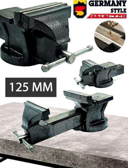 125mm 5" Dövme Çelik Sabit Tezgah Masa Mengenesi
