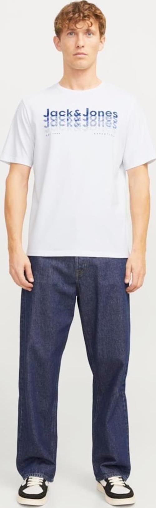 JJTEX TEE SS CREW NECK BEYAZ