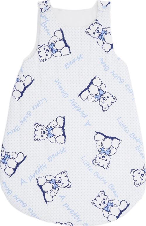 Esma Bebe Uyku Tulumu Mavi Ayıcık Desen/0-12 Ay
