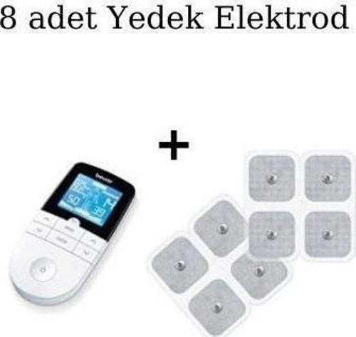 EM 49 Dijital Tens EMS Masaj Cihazı ve 8'li Set Yedek Elektrodlar