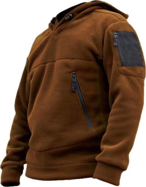 Store Erkek Polar Outdoor Kapşonlu Kombat Tactical Cepli Polar