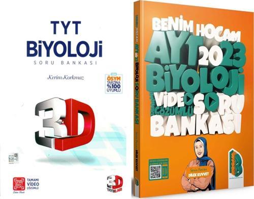 3D TYT Biyoloji ve Benim Hocam 2023 AYT Soru Bankası Seti 2 Kitap