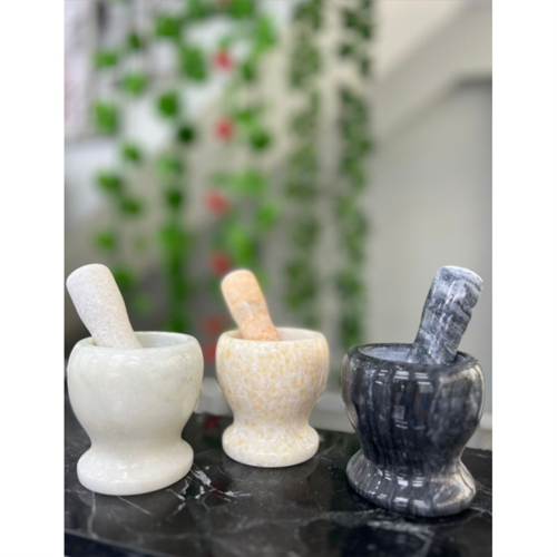 Mermer havan seti doğal ağır mermer handmade Sarımsak ezici dövücü