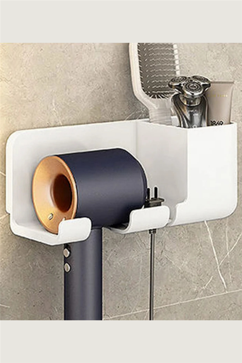 Fön Makinesi Askısı, Saç Kurutma Makinesi Tutacağı , Banyo Düzenleyici