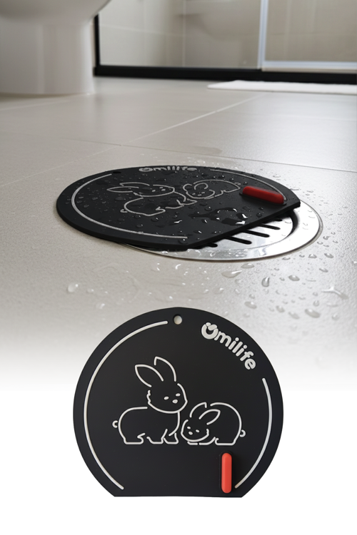 Siyah Gider Koku Önleyici Silikon Sızdırmaz Ped Banyo Mutfak Lavabo Koruyucu 15x14 cm