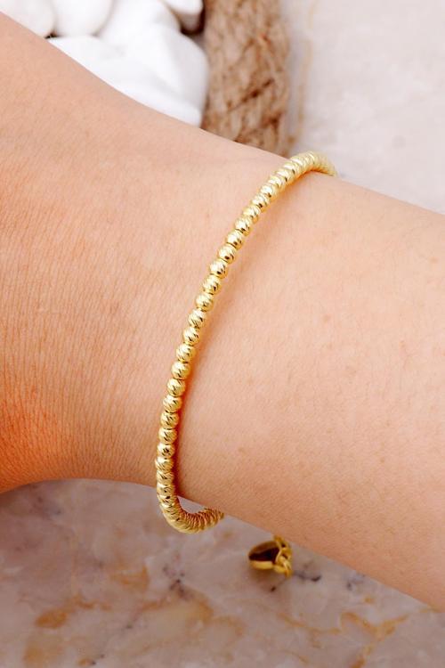 Dorissa Tasarım Altın Yaldızlı Gümüş Bilezik 4017