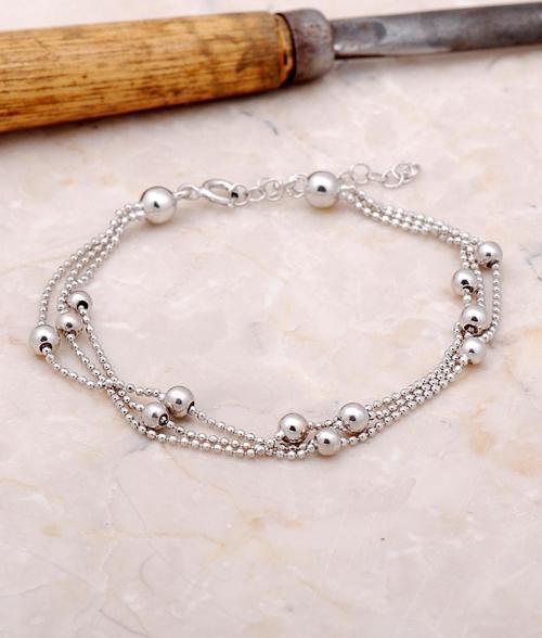 Dorissa Üç Sıra Gümüş Bileklik 3380