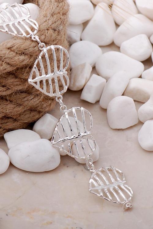 Kalp Tasarım Gümüş Bileklik 3959