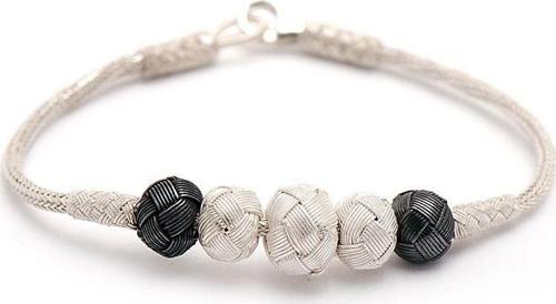 Kazaziye El Sarması Gümüş Bileklik 170