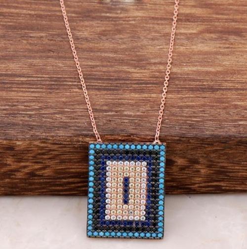 Rose Gümüş Nazar Kolye 1465