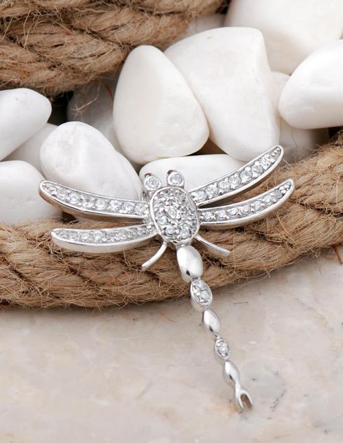 Yusufçuk Rodyumlu Gümüş Kolye Ucu 194