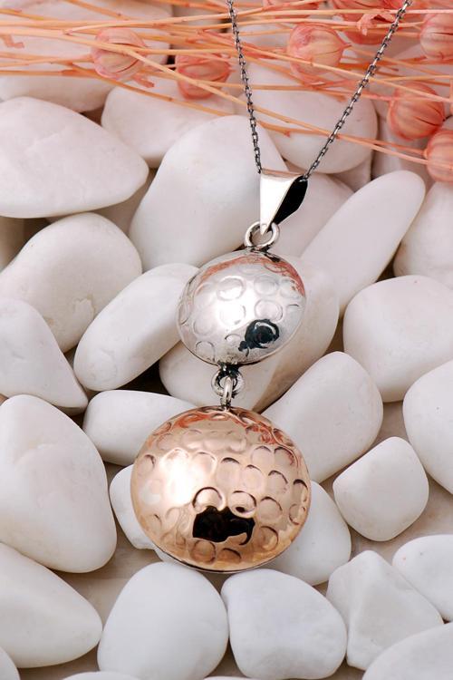 Çekiç Dövme Elişi Gümüş Kolye 259