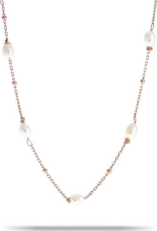 İncili Rose Gümüş Kolye 7331