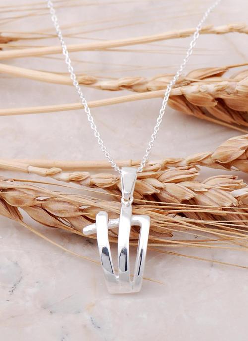 Tasarım Gümüş Kolye 7471