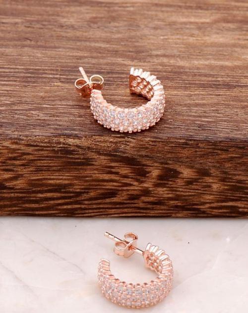 Tamtur Rose Gümüş Küpe 2544