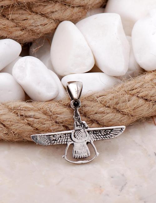 Ahura Mazda Gümüş Kolye Ucu 7594