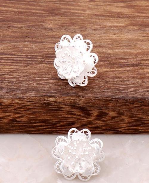 Telkari İşçilikli El Yapımı Yöresel Gümüş Küpe 318