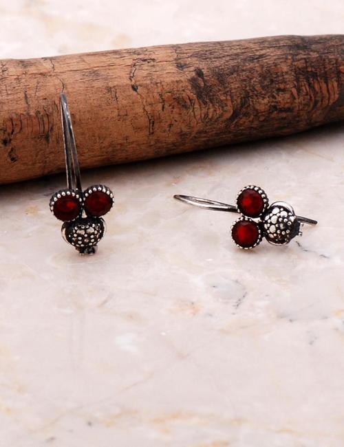 Baykuş Tasarımlı Gümüş Küpe 4902