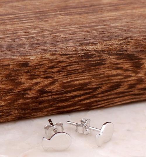 Balık Tasarım Elişi Gümüş Küpe 3835