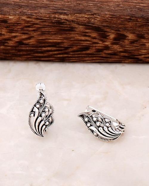 Telkari İşlemeli Gümüş Küpe 4389