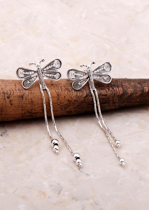 Yusufçuk Tasarımlı Telkari Elişi Gümüş Küpe 5175