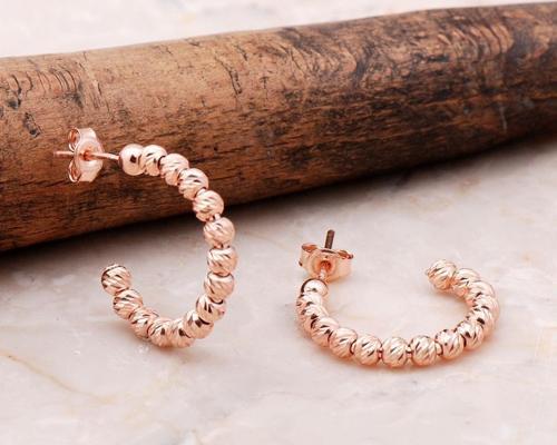 Dorica Rose Gümüş 19 Mm Halka Küpe 5032