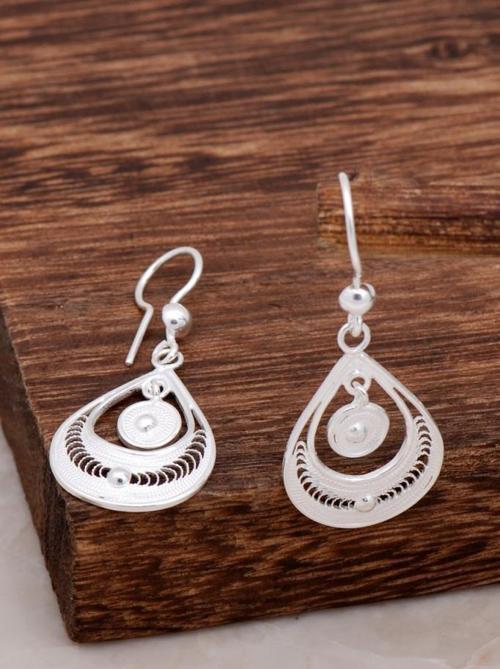 Telkari Tasarım Gümüş Küpe 4633