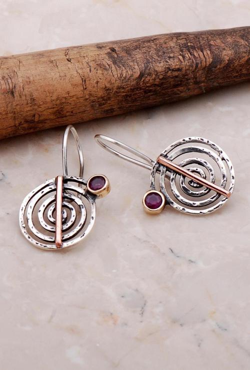 Sarma Elişi Tasarım Gümüş Küpe 5390