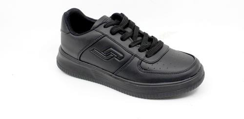 22233 Uniseks Siyah Bağcıklı Spor Ayakkabı