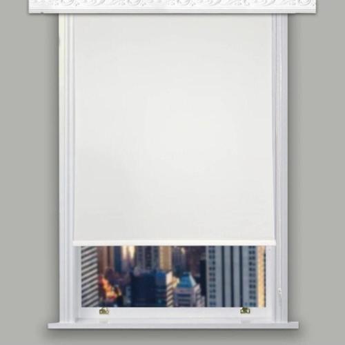 Stor Perde Pl-02 Ekru Renk Alüminyum Kasalı Etekli Veya Eteksiz