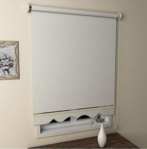 Stor Perde Pl-02 Ekru Renk, Alüminyum Kasalı, Etekli Veya Eteksiz