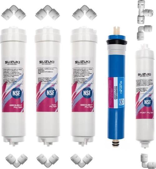 Suzukı Technology 12 Inç Kapalı Kasa Su Arıtma Cihazı Tam Set (5 Filtre)