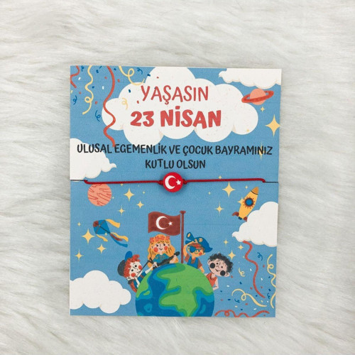 23 Nisan Çocuk Bayramı Bilekliği (20 Adet)